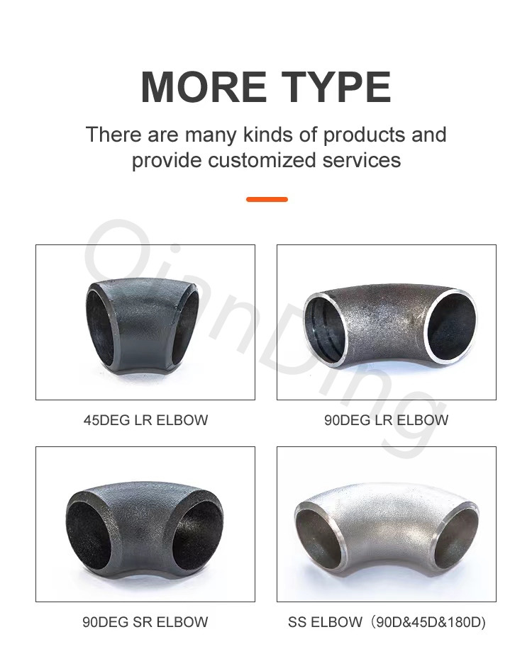 Carbon Steel 45 Degree Steel Pipe Elbow Handrail Equal Male Pipe Elbow