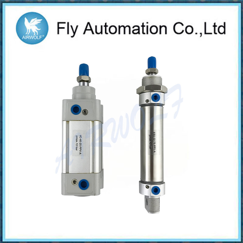 DNC-40-25-PPV-A 163337 Pneumatic Air Cylinders , Silvery Pneumatic Rotary Cylinder