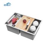 Stainless Steel Kitchen Sink Topmount Kitchen Sink Double Bowl Kitchen Sink