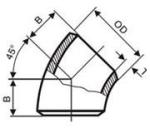 carbon steel 45º elbow