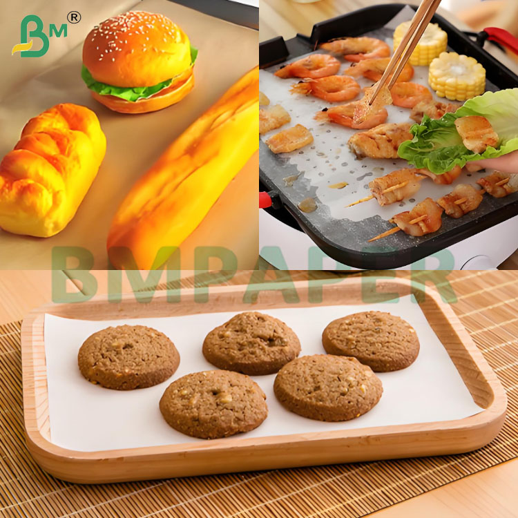 30-80 gsm Waterproof Food Wrapping Silicone Coated Paper Sheets