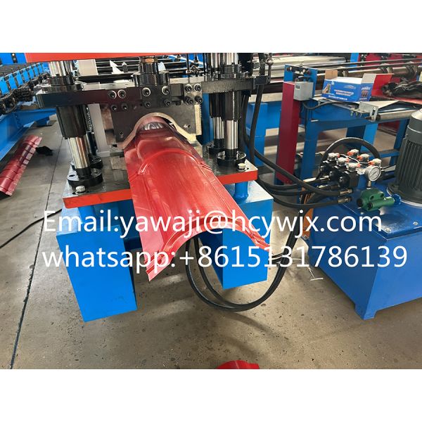 3 Phase 400mm Color Steel Sheet Cap Forming Machine / Roll Form Equipment