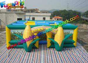 Wholesale Green Inflatable Sports Games ,Yellow 0.55mm PVC Tarpaulin Inflatable Corn Maze from china suppliers
