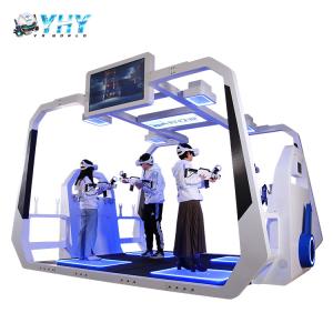 China Virtual Reality Simulator VR Arcade Machine 4 Players 9D VR Shooting Games on sale