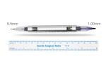 Sweatproof Permanent Makeup Tattoo Kit Double End Microblading Marker Pen Purple