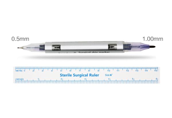 Surgical Skin Marker Pen / 1.0mm Fiber Nib Skin Marker Pen For Permanent Makeup