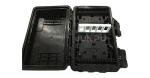 FTTH Fiber Drop Cable IP65 Fiber Optic Splice Closure 16 Joint Black GF Box