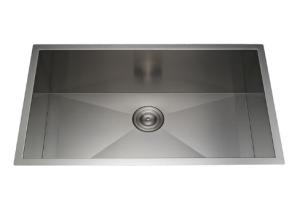 Wholesale 32 Inch Above Counter Undermount Stainless Steel Kitchen Sink SUS 304 R15 Corner / Offset Stainless Steel Kitchen Sink from china suppliers