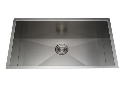 32 Inch Above Counter Undermount Stainless Steel Kitchen Sink SUS 304 R15 Corner