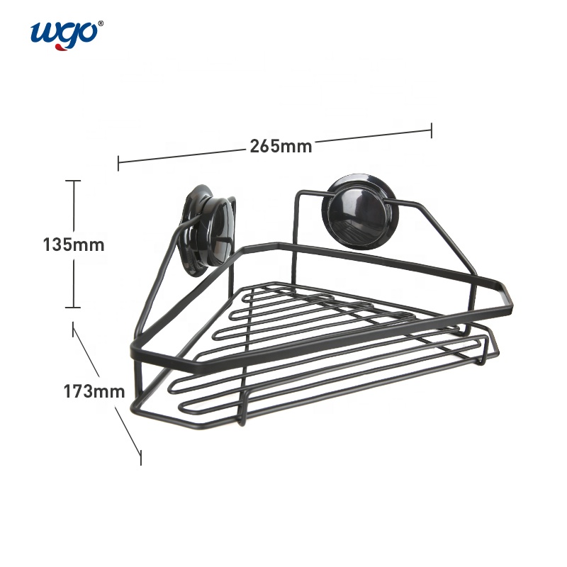 Black Oxidized Hanging Corner Shower Shelf Wall Mounted Shelves ODM OEM ISO9001
