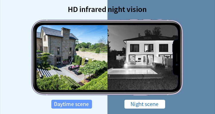 Glomarket Tuya Smart Home Wireless WiFi Camera Infrared Hd Night Vision Camera Supports Solar Charging Security Camara