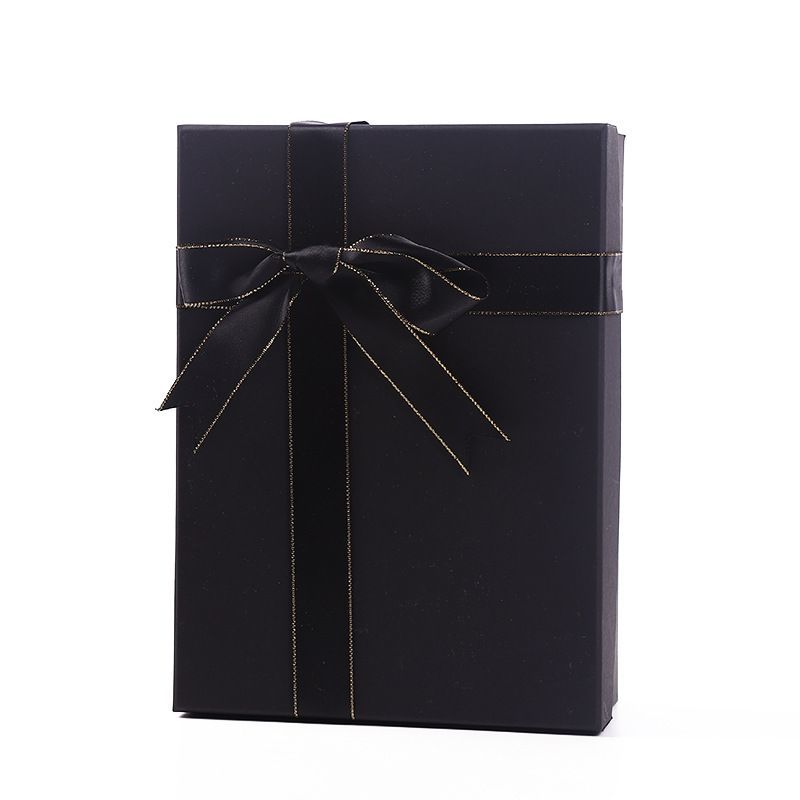 Black Color Secret Suprise Gift Packaging Paper Box for Jewelry Necklace Ring Bracelet Watch Gift