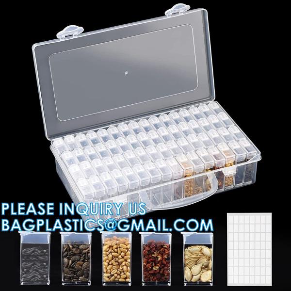 Plastic Seed Storage Box, Seeds Storage Organizer Container, Flower Seeds