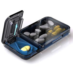 Wholesale Fish Oil Vitamin Bpa Free Pill Organizer Case With Cutter 4 Times A Day Weekly from china suppliers