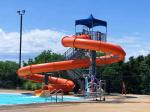 Outdoor Playground Swimming Pool Game Accessories Fiberglass Slide Set for