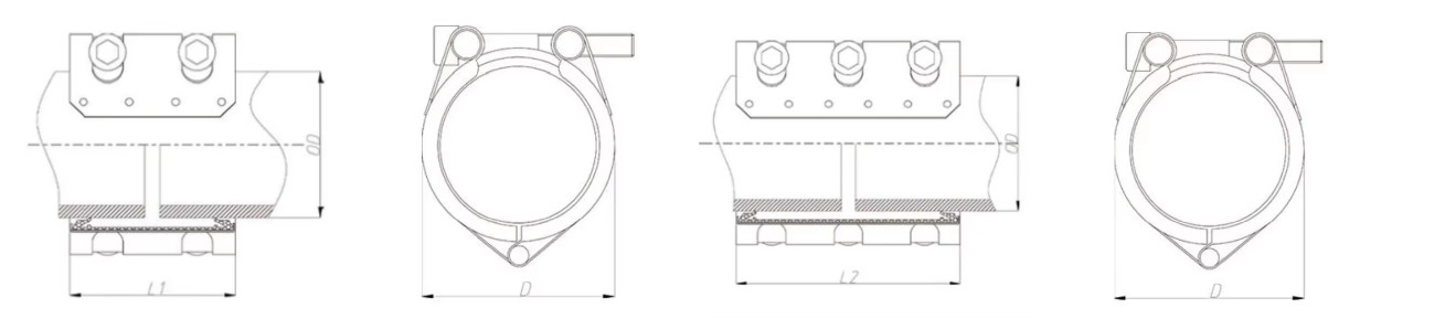 ANSI Standard Stainless Steel High Pressure Pipe Repair Clamps OEM Free Sample