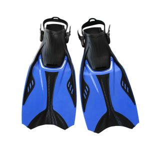 Wholesale Open Heel Spring Strap Long Scuba Diving Fins TPR PP Adjustable Swim Flippers Snorkel Fin from china suppliers