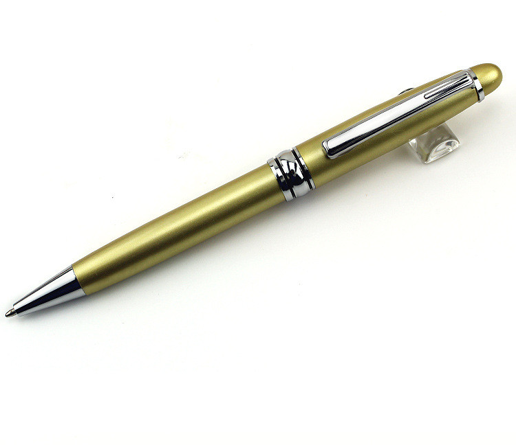 high grade ballpoint pen four colors blue and black core printable logo size 13.8*1.25cm
