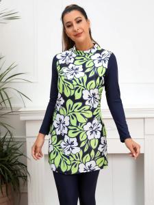 Wholesale Conservative Muslim Swimming Costume Female Beach from china suppliers