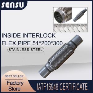 Wholesale SS201 51*200*300mm Inside Interlock Exhaust Flexible Joint Exhaust Pipe from china suppliers