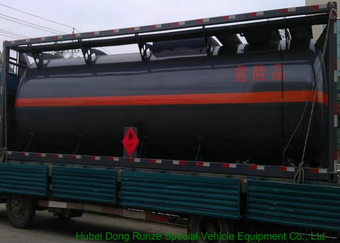 316 Stainless Steel ISO Tank Container 20 FT For Hazardous Liquids Road transport