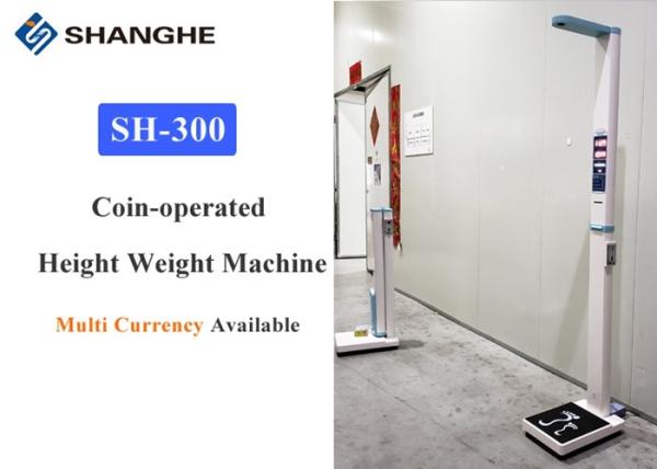 Coin Operated Body Composition Analyzer Scale For Pharmacies White / Customized