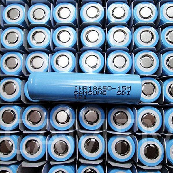 Samsung INR18650-15M battery 3.7V 1500mah samsung 18650 li-ion rechargeable
