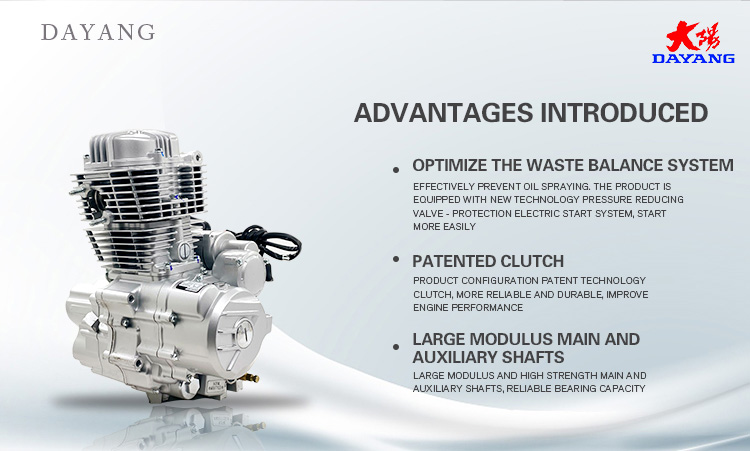 DAYANG 120cc Air Cooled Motorcycle Engine with Electric Start and Air Class Cylinder