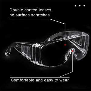 Wholesale Chemical Resistant PPE Protective Eyewear Safety Glasses Droplet Infection 400nm from china suppliers