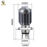 H4 BA20D White Yellow Blue Metal Bulb Mini Driving LED Light For Motorcycle