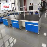 Safety Chemistry Lab Workbench Wood Laboratory Workbench With Phenolic Resin