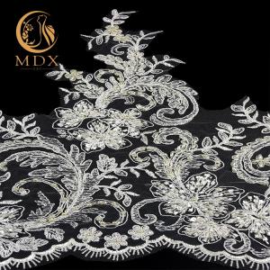 Wholesale Elegant Wedding Sewing Lace Trim Fashion Embroidered Customized from china suppliers