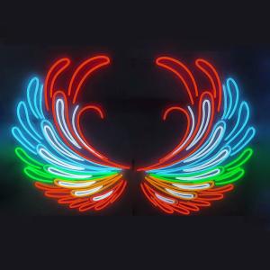Wholesale Customized Size Discount LED Neon Sign for Happy Birthday Logo Wings Halloween Bar Sign from china suppliers