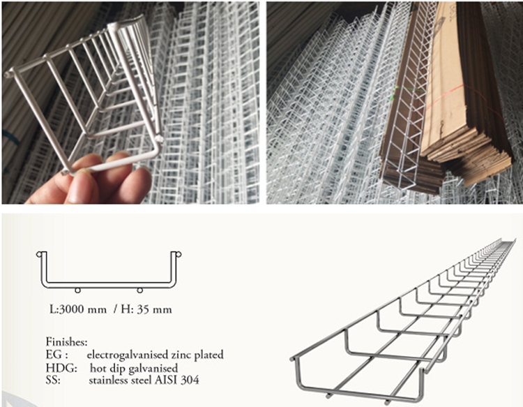 stainless steel wire mesh cable tray