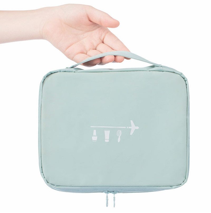 Protable Polyester Waterproof Custom Logo Cosmetic Bag Travel