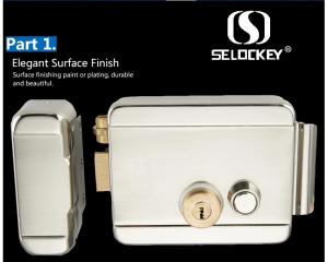 Wholesale Electric Double Cylinder High Security Nickel Plating Rim Door Locks from china suppliers