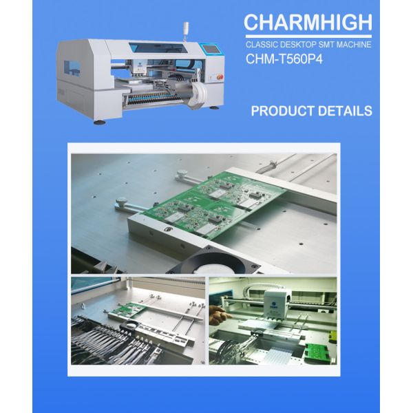 CHM-T560P4 4 Heads SMT Placement Machine , Surface Mount Placement Machine