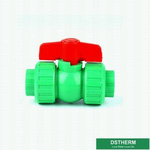 Wholesale Red Handle Plastic Union Ball Valve With Brass Ball Normal Pressure from china suppliers