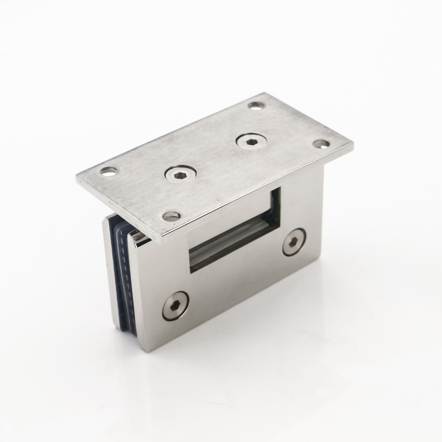 45KG Stainless Steel 90 Degree Glass Shower Hinge for Bathroom Glass Screen Long Life