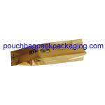 Custom foil tea bag, side gusset tea pouch bag, back heat seal bag