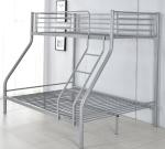 Childrens Metal Twin Loft Bed With Slide