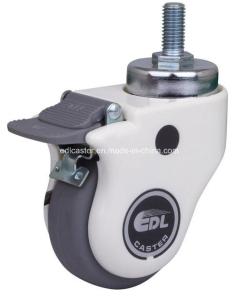 Wholesale High Load Capacity TPU Medical Caster E3743-77 with Threaded Brake and 75mm Diameter from china suppliers