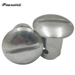 Sprint Car Quarter Turn Dzus Steel Dome Head Buttons in Silvery Finish for