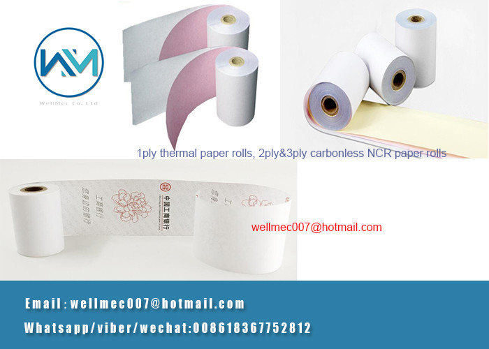 3ply/three roll Carbonless Paper NCR Roll Slitting Machine Manufacturer in China