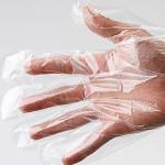 Food Grade Disposable Protective Gloves / Restaurant Kitchen PE Transparent