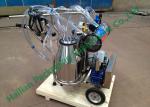 Hand Operated Milk Sucking Machine Twin Buckets With Vacuum Pump