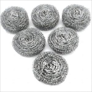 Wholesale Sturdy Stainless Steel Wire Ball Round High Durability Stainless Steel Scourers from china suppliers