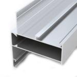 Customized Powder Coated Closet Sliding Door Aluminum Profile For Building Glass