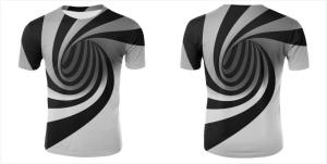 Wholesale 3D V Neck Men Women Custom Sublimated T Shirts Hypnotic Funny Printing Short Sleeve from china suppliers
