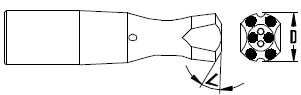 R32  Reaming button bit Pilot adaptor